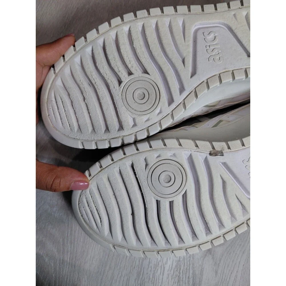 Size 11 - Asics White Leather Women's Sneakers